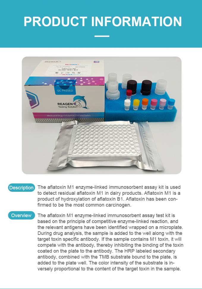 High Accurate Aflatoxins M1 ELISA Test Kit for Grain Based Food Safety ...